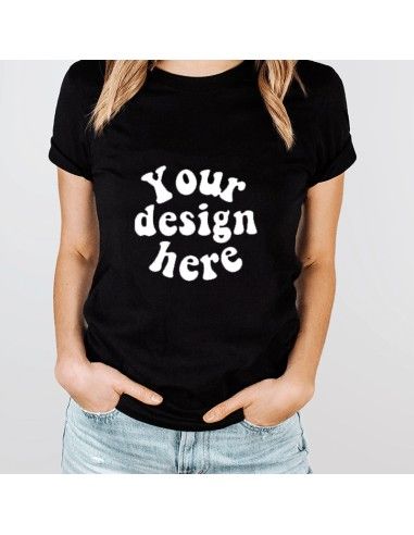 T-shirt personnalisable, t-shirt à personnaliser avec votre texte, tailles  femme ou unisexe, couleur du texte et police d'écriture au choix