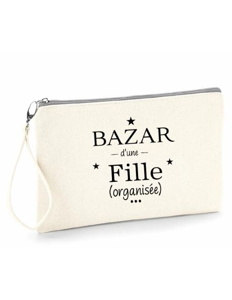 Trousse bazar d'une fille organisée - Trousse personnalisée