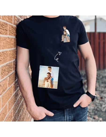 T shirt personnalis avec votre photo brod e Broderie sur t shirt